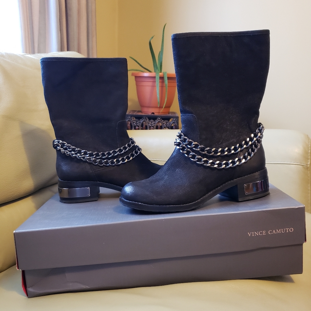 Vince camuto moto boots